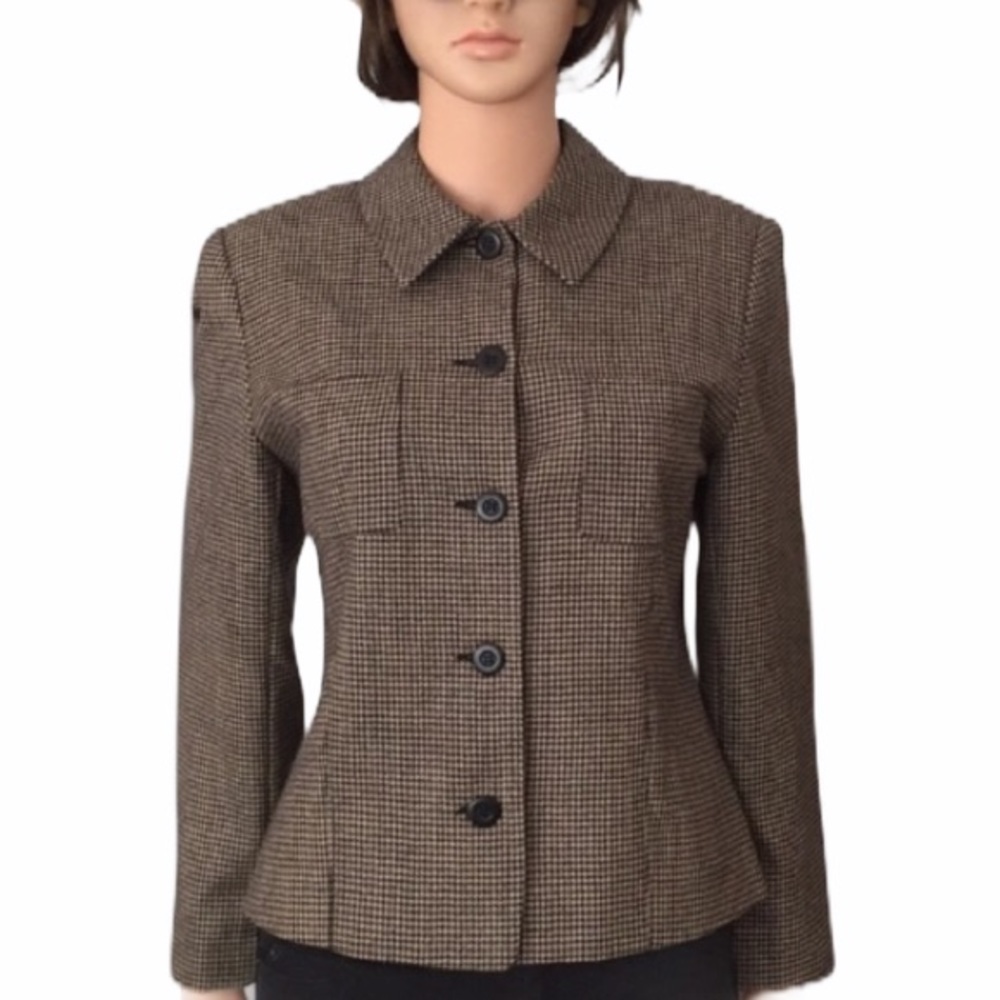 Vintage Wool Houndstooth Blazer Bridgetown Collection